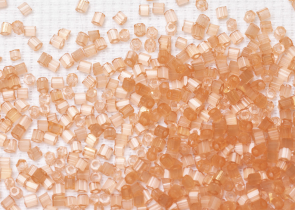 Бисер Чехия сатиновая рубка 10/0 50г 05185 коричнево-оранжевый