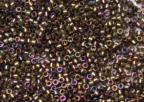 Бисер Япония MIYUKI Delica цилиндрический 11/0 5г DB-0023 светло-бронзовый ирис металлизированный