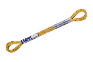 Нитки для вышивания " Gamma" мулине NM металлик 100% полиэстер 8 м М- 33 т. золото