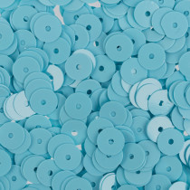 Пайетки " Zlatka" россыпью ZF- 25 6 мм 10 г №009 св. голубой