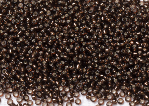 Бисер Япония MIYUKI Seed Beads 15/0 5г 0005D корневое пиво серебряная линия внутри